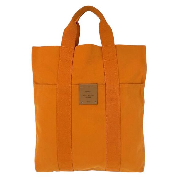 Hermes Canvas French Festival Tote Bag - Picture 1 of 10